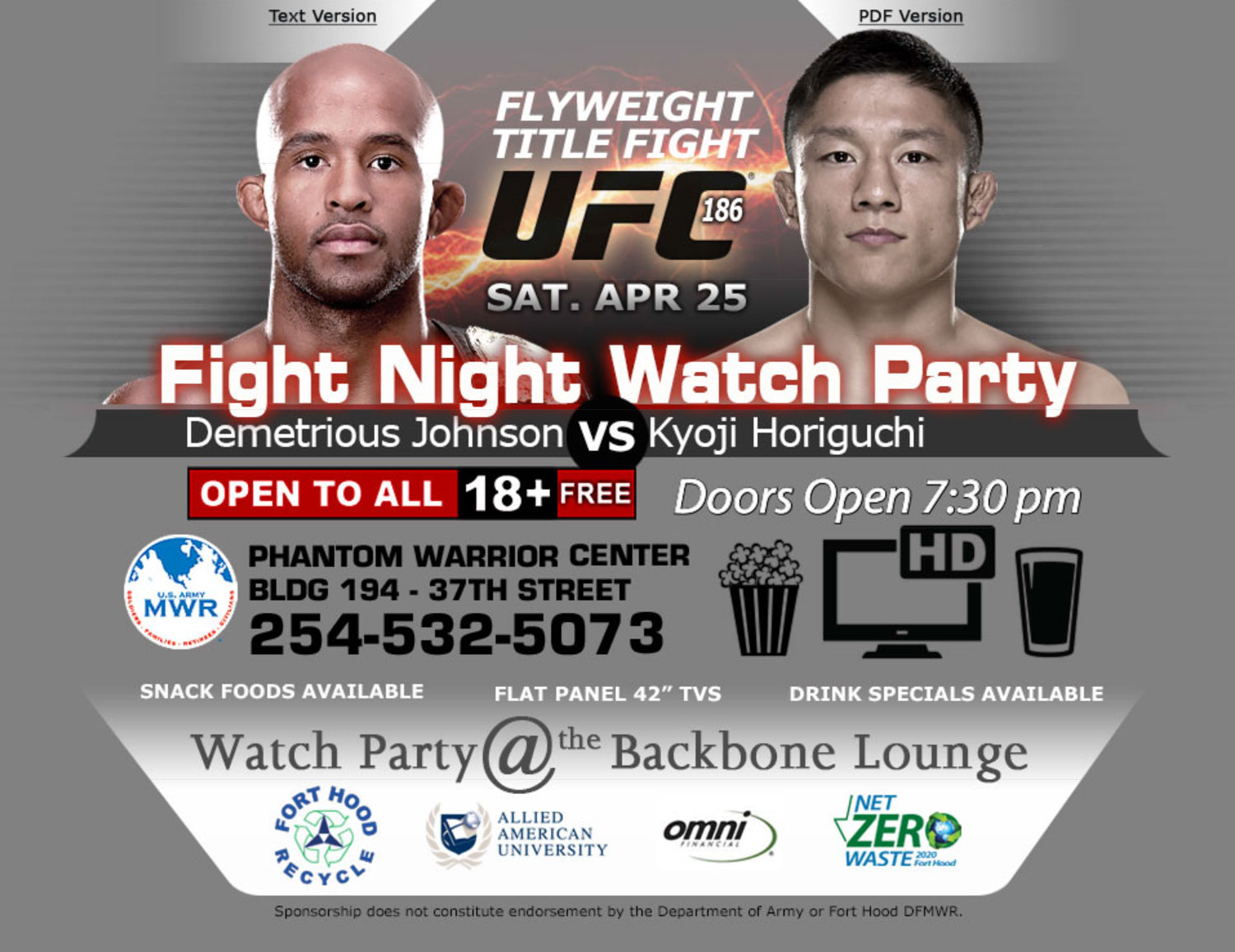 April_2015_UFC186FightnightWatchApr25_2015Party_Killeen_TX_flyuer